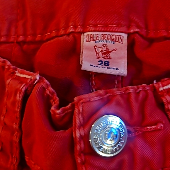 True Religion Slim Straight Jean's Men's Size 28 Authentic - Picture 3 of 5